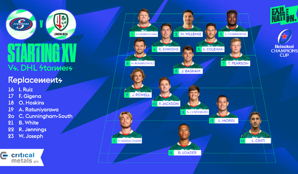 Exiles name squad for Stormers clash